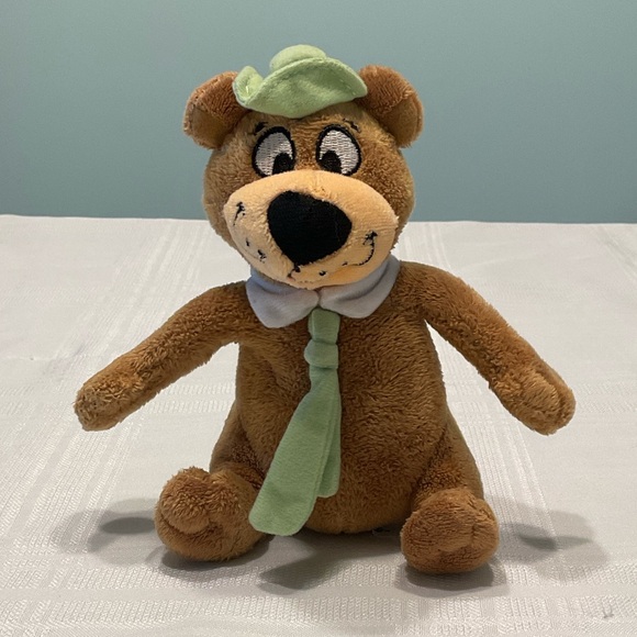 Hanna Barbera Other - Yogi Bear The Original Brown Plush Bear with Green Hat and Tie